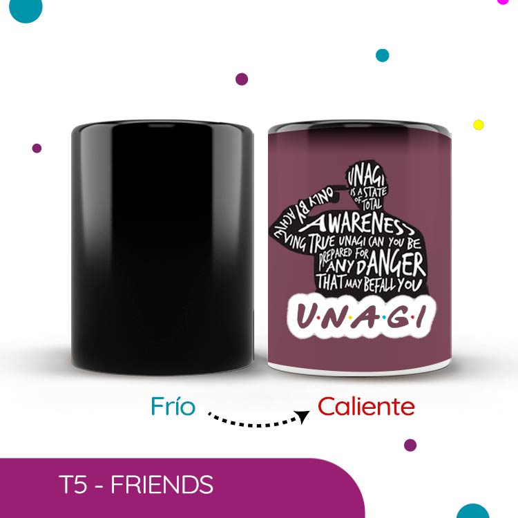 Taza mágica friends unagi