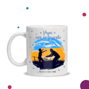 Taza personalizada papá, eres mi favorito