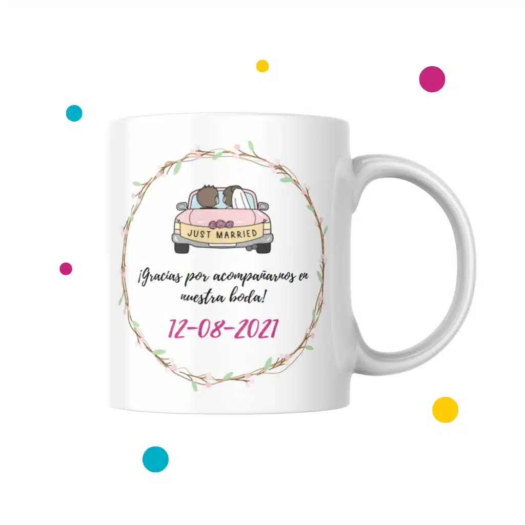 Tazas personalizadas para bodas​