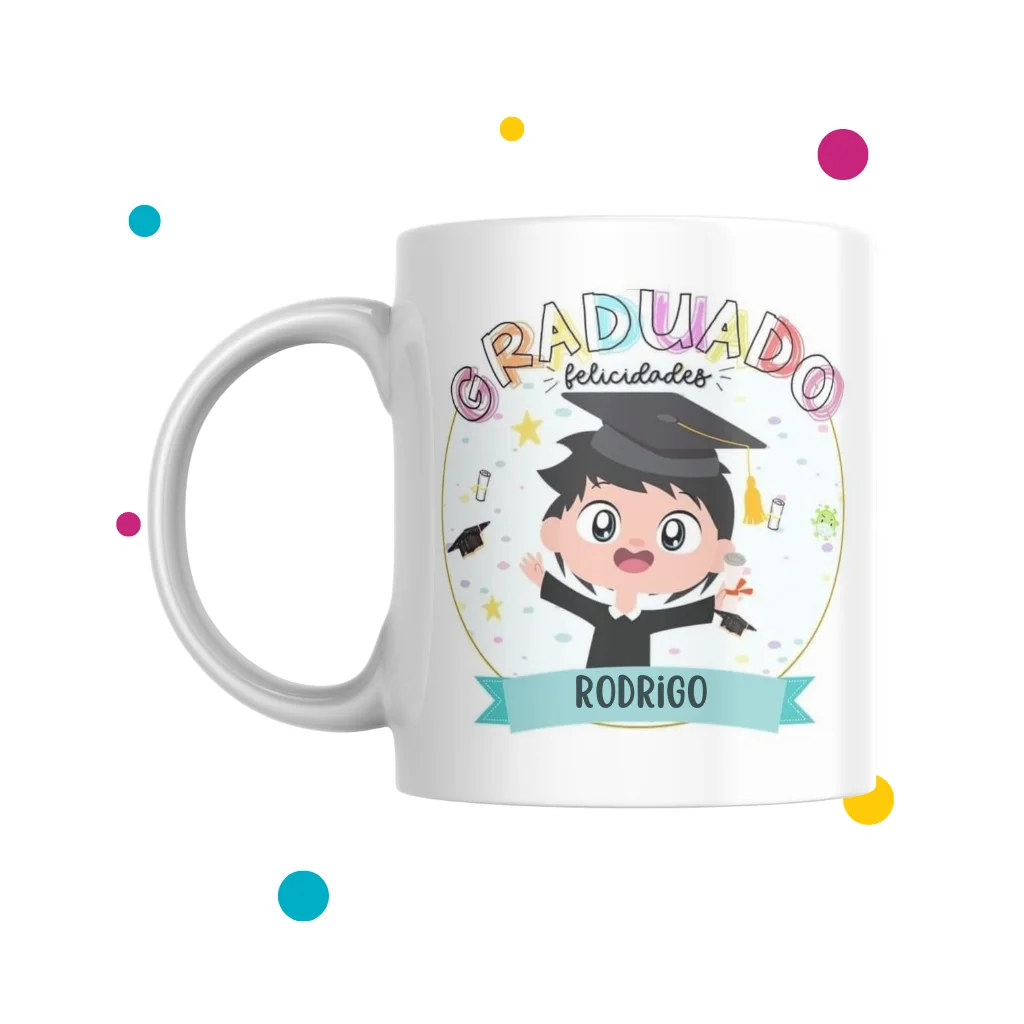 tazas para graduación