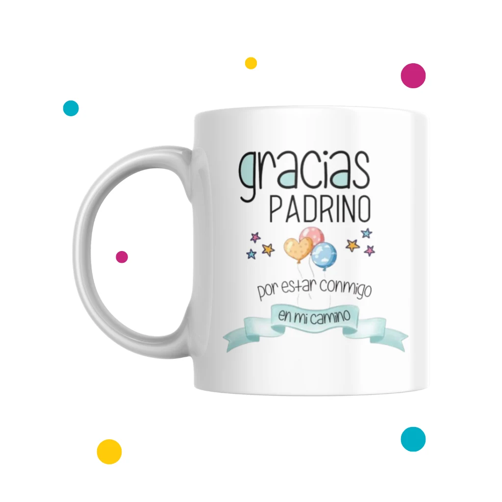 Tazas para padrinos de bautizo