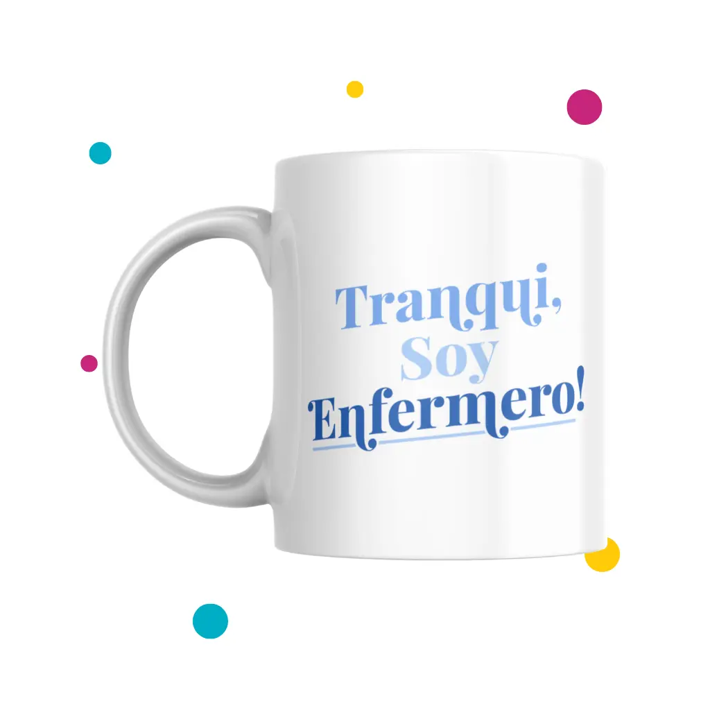 taza para enfermero con frase
