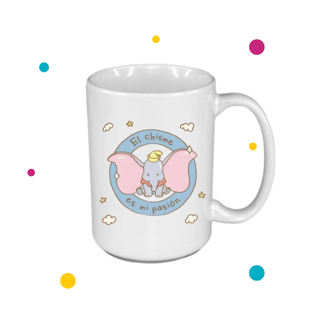 tazas grandes personalizadas con dibujito de Dumbo