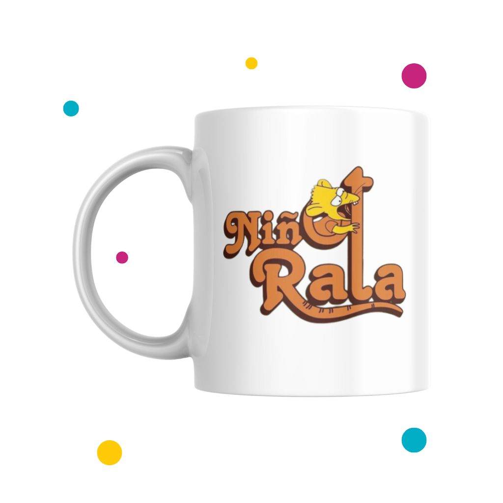 taza para varones con diseño de bart simpson