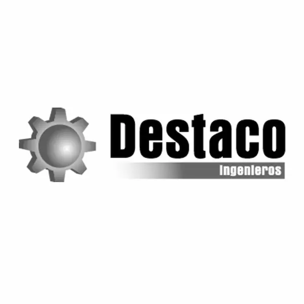 Logo de empresa de ingenieros llamada ''Destaco''
