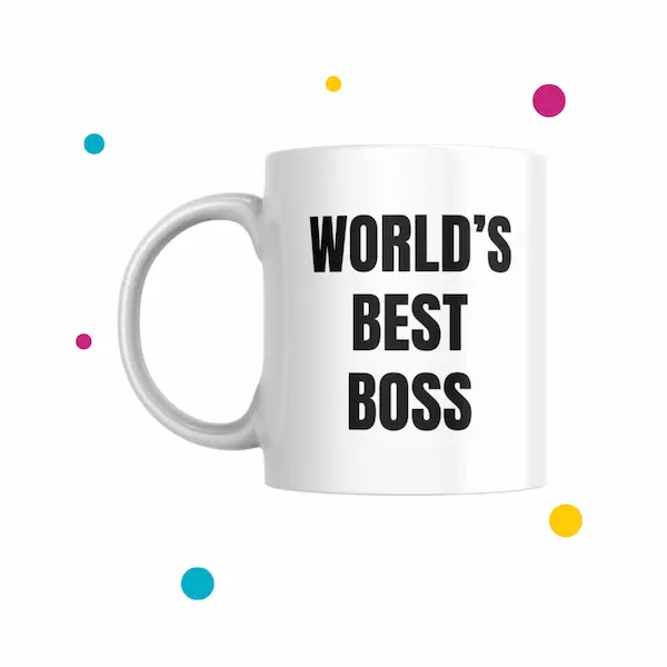 Taza para jefes con lindo diseño