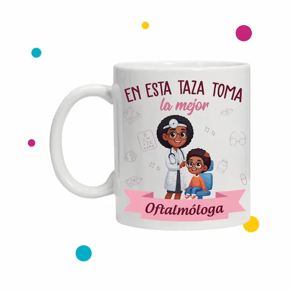 Tazas con diseño de oftalmólogos