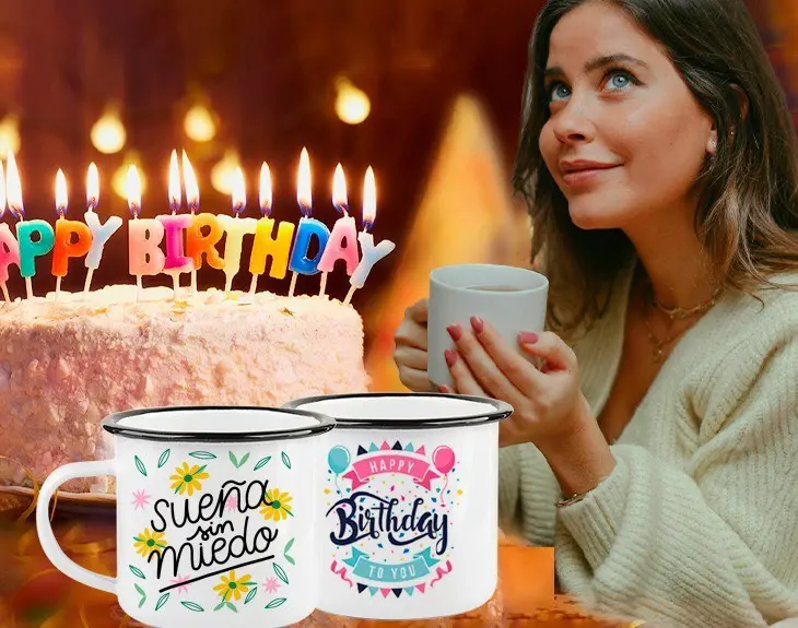 Diseños de tazas para cumpleaños