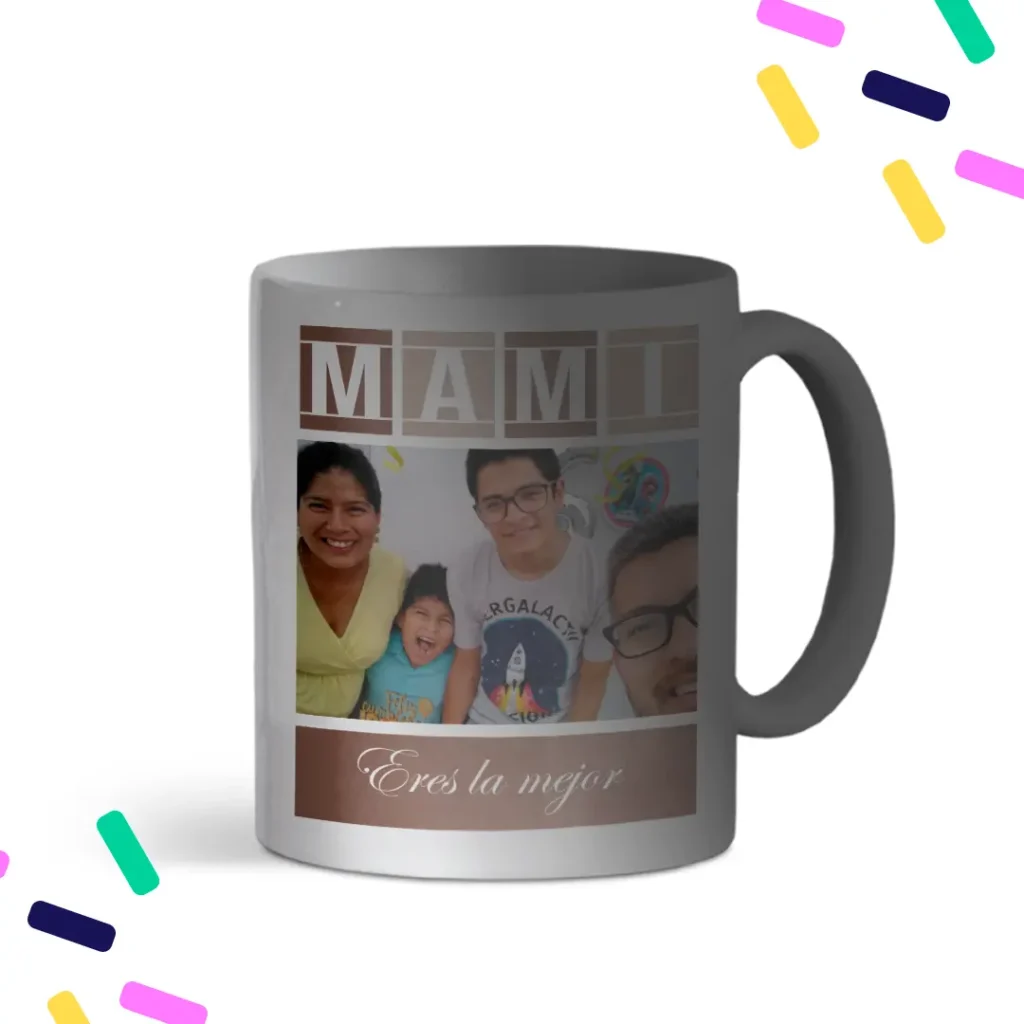 Taza eres la mejora mami con foto