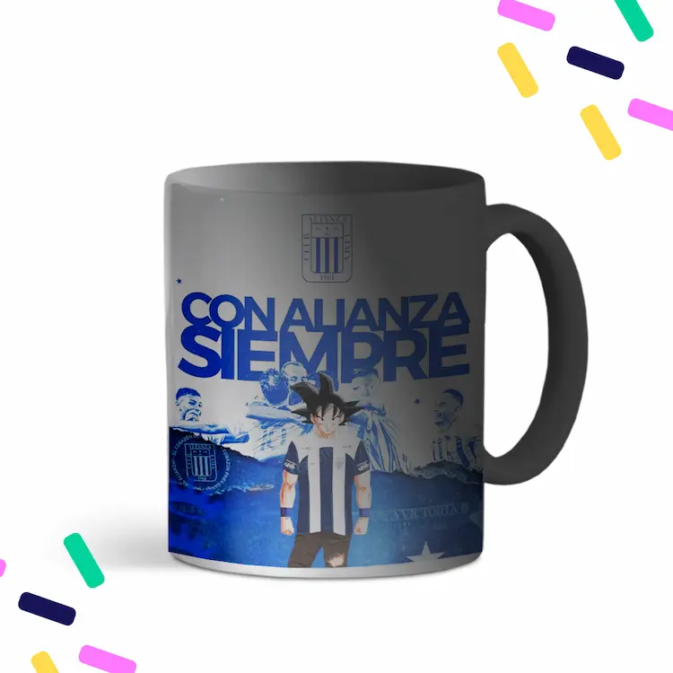 Diseño de Alianza Lima con caricatura de Goku