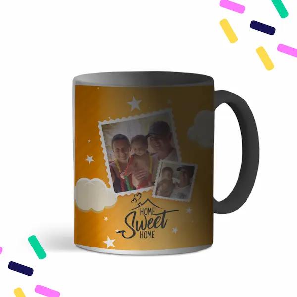 Taza mágica que descubre el diseño con agua caliente