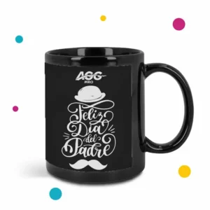 taza negra papá corporativo