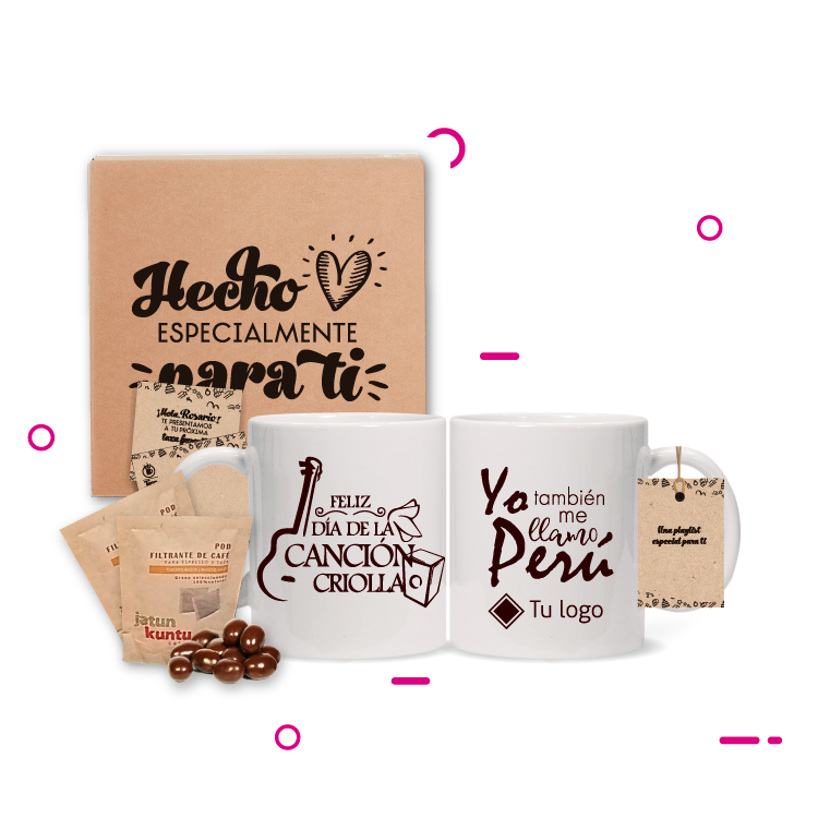 Kit corporativo con tazas corporativas